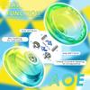 7YO Professional Responsive Yoyo for Beginners, Fingerspin Yoyo for Kids, Dual Purpose Yo-yo AOE Tug Return with 10 Strings, Bag, KK Bearing, Axle, Bearing Removal Tool (Blue Yellow) view 2