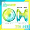 7YO Professional Responsive Yoyo for Beginners, Fingerspin Yoyo for Kids, Dual Purpose Yo-yo AOE Tug Return with 10 Strings, Bag, KK Bearing, Axle, Bearing Removal Tool (Blue Yellow) view 3