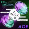 7YO AOE Responsive Yoyo for Kids 8-12 & Adults, Professional Yoyo Trick with Dual Function, Plastic Beginner Yo Yo with Bag, 10 Yo-yo Strings, KK Bearing, Bearing Tool view 2