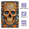 Adult Jigsaw Puzzle 1000 Pieces,Pumpkin Skull-Skeleton Art Jigsaw Puzzle Game,Portraits Jigsaw Puzzle Toys Exquisite Puzzles Gifts and Birthday Gifts 20x28.8inch view 2
