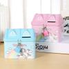 Zerodeko Cartoon House Piggy Bank for Kids Girls Metal Money Saving Bank with Lock 4.72 Inch Coin Jar for Bedroom Study and Playroom view 2