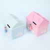 Zerodeko Cartoon House Piggy Bank for Kids Girls Metal Money Saving Bank with Lock 4.72 Inch Coin Jar for Bedroom Study and Playroom view 4