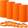 IDREAMBAND 100 pcs Rubber Bracelets Wristbands Colored Blank Bracelets Silicone Wristbands for Men Women Teen view 1