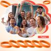 IDREAMBAND 100 pcs Rubber Bracelets Wristbands Colored Blank Bracelets Silicone Wristbands for Men Women Teen view 2