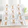Novusopt Custom Baby Blankets for Boys with Kangaroo Name Receiving Baby Blanket Boy Girl Neutral Sherpa Blanket Personalized Blanket Warm Fuzzy Blanket Newborn Nursery Receiving Blankets view 2