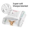 Novusopt Custom Baby Blankets for Boys with Kangaroo Name Receiving Baby Blanket Boy Girl Neutral Sherpa Blanket Personalized Blanket Warm Fuzzy Blanket Newborn Nursery Receiving Blankets view 4