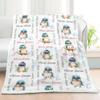 Novusopt Custom Baby Blankets for Boys with Kingfisher Name Receiving Baby Blanket Boy Girl Neutral Sherpa Blanket Personalized Blanket Warm Fuzzy Blanket Newborn Nursery Receiving Blankets view 2