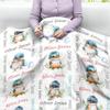 Novusopt Custom Baby Blankets for Boys with Kingfisher Name Receiving Baby Blanket Boy Girl Neutral Sherpa Blanket Personalized Blanket Warm Fuzzy Blanket Newborn Nursery Receiving Blankets view 4