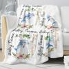 Novusopt Custom Baby Blankets for Boys with Dolphin Name Receiving Baby Blanket Boy Girl Neutral Sherpa Blanket Personalized Blanket Warm Fuzzy Blanket Newborn Nursery Receiving Blankets view 3