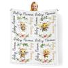 Novusopt Custom Baby Blankets for Boys with Honey Bee Name Receiving Baby Blanket Boy Girl Neutral Sherpa Blanket Personalized Blanket Warm Fuzzy Blanket Newborn Nursery Receiving Blankets view 1
