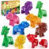 Coogam Number Matching Toy Set, 10pcs Double-Sided Animal Number Counting Game, Preschool Montessori Fine Motor Skill Mathematics Educational Toys for 3 4 5 Year view 1