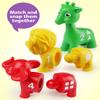Coogam Number Matching Toy Set, 10pcs Double-Sided Animal Number Counting Game, Preschool Montessori Fine Motor Skill Mathematics Educational Toys for 3 4 5 Year view 3