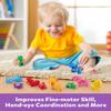 Coogam Number Matching Toy Set, 10pcs Double-Sided Animal Number Counting Game, Preschool Montessori Fine Motor Skill Mathematics Educational Toys for 3 4 5 Year view 4