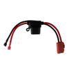 Auttoop Wire Harness Connector Compatible with 12-Volt Ride On Vehicle with red 2 pins Connector Black view 2