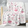 Novusopt Custom Baby Blankets for Boys with Flamingo Name Receiving Baby Blanket Boy Girl Neutral Sherpa Blanket Personalized Blanket Warm Fuzzy Blanket Newborn Nursery Receiving Blankets view 3