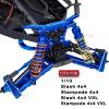 RCMYou Aluminum Front Rear Shock Tower Shock Mounts Upgrades for 1/10 Slash 4x4 (VXL) Stampede 4x4 (VXL), Navy Blue view 2