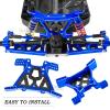 RCMYou Aluminum Front Rear Shock Tower Shock Mounts Upgrades for 1/10 Slash 4x4 (VXL) Stampede 4x4 (VXL), Navy Blue view 3