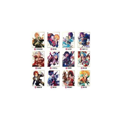 Ensky Visual Shikishi Collection 8, Approx. 5.3 x 4.7 x 0.06 inches (136 x 120 x 1.5 mm), Made of Paper