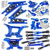 RCMYou Upgrades Part for 1/10 Rustler 4x4 VXL/Rustler 4x4,Alloy Turnbuckles Camber Links,Suspension Arm,Caster Block,Steering Blocks,Rear Stub Axle Carriers,Steering Bellcranks,Shock Tower,Navy Blue view 1