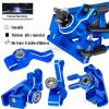 RCMYou Upgrades Part for 1/10 Rustler 4x4 VXL/Rustler 4x4,Alloy Turnbuckles Camber Links,Suspension Arm,Caster Block,Steering Blocks,Rear Stub Axle Carriers,Steering Bellcranks,Shock Tower,Navy Blue view 3