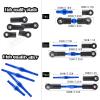 RCMYou Upgrades Part for 1/10 Rustler 4x4 VXL/Rustler 4x4,Alloy Turnbuckles Camber Links,Suspension Arm,Caster Block,Steering Blocks,Rear Stub Axle Carriers,Steering Bellcranks,Shock Tower,Navy Blue view 4