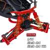 RCMYou Upgrades Part for 1/10 Slash 4x4/ Slash 4x4 VXL,Alloy Suspension Arm,Shock Absorber,Caster Block,Steering Blocks,Stub Axle Carriers,Steering Bellcranks,Body Mounts,Red view 2