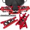 RCMYou Upgrades Part for 1/10 Slash 4x4/ Slash 4x4 VXL,Alloy Suspension Arm,Shock Absorber,Caster Block,Steering Blocks,Stub Axle Carriers,Steering Bellcranks,Body Mounts,Red view 4