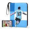 400 Pockets Soccer Card Binder for Soccer Cards 2025 2026,Portable Waterproof Storage Bag with Removable Sleeves for Topps Sports Cards Collectors view 1