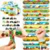 48PCS Tractor Party Favors - 24PCS Tattoos & 24PCS Slap Bracelets - Farm-Themed Birthday Supplies, Green Tractor Decorations, Classroom Prizes, Gifts for Boys & Girls view 1