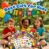 72PCS Building Block Party Favors - 48PCS Pre-cut Tattoos & 24PCS Slap Bracelets - Birthday Party Supplies, Classroom Prizes, Carnival Gifts, Christmas Decorations for Boys & Girls view 2