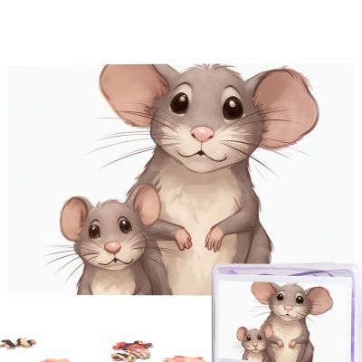 Rats Puzzles Personalized Puzzle 1000 Pieces Jigsaw Puzzles from Photos Picture Puzzle for Adults Family (29.5" x 19.7")