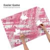 1000 Piece Jigsaw Puzzle for Adults Personalized Picture Puzzle Pink Piano Notes Customized Wooden Puzzle for Family, Birthday, Wedding, Game Nights Gifts, 29.5"x19.7" view 4