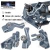 RCMYou Upgrades Part for 1/10 Slash 4x4/Slash 4x4 VXL,Alloy Turnbuckles Camber Links,Caster Block,Steering Blocks,Rear Stub Axle Carriers,Body Mounts,Suspension Arm,Titanium view 3