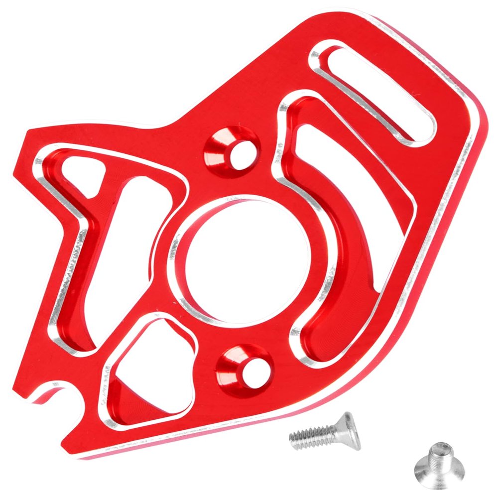 RCHuiWow RC Motor Mount Upgrades Part for 1/10 Slash 4x4/Slash 4x4 VXL,Alloy Aluminum Motor Plate Hops Up,Red