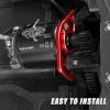 RCHuiWow RC Motor Mount Upgrades Part for 1/10 Slash 4x4/Slash 4x4 VXL,Alloy Aluminum Motor Plate Hops Up,Red view 4