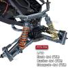 RCMYou Alloy Front Rear Suspension Arm Upgrades Part for 1/10 Slash 4x4 VXL/Rustler 4x4 VXL/Stampede 4x4 VXL/Hoss 4x4 VXL 4wd,4pcs A Arms Hops Up,Titanium (More Durable Arm) view 2