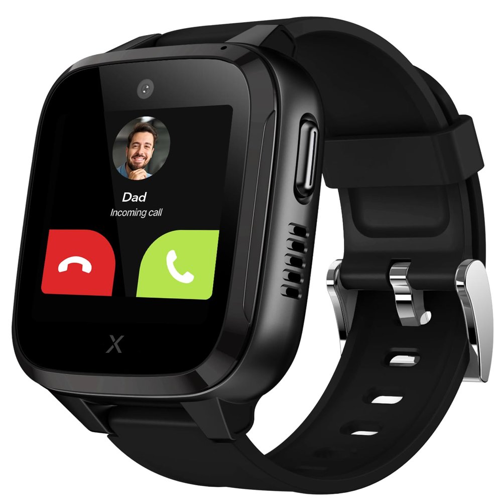 XPLORA Kidzi - Watch Phone for Children (4G) - Calls, Messages, Kids School Mode, SOS Function, GPS Location, Camera and Pedometer (Subscription Required) (Kidzi on AT&T's Network, Black)