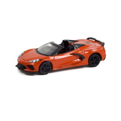 1/64 2021 Chevrolet Corvette Stingray Convertible Orange, GL Muscle 13310-F