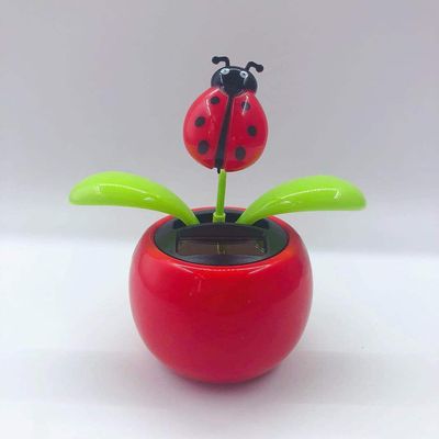 Red Solar Dancing Flower Car,Dashboard Decorations,Funny Solar Powered Dancing Flower Pot Car Ornaments Flower Swinging Toy, Dancing Solar,Early Development and Activity