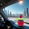 Red Solar Dancing Flower Car,Dashboard Decorations,Funny Solar Powered Dancing Flower Pot Car Ornaments Flower Swinging Toy, Dancing Solar,Early Development and Activity view 2