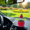 Red Solar Dancing Flower Car,Dashboard Decorations,Funny Solar Powered Dancing Flower Pot Car Ornaments Flower Swinging Toy, Dancing Solar,Early Development and Activity view 3