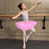 4 Pcs Pink Girls Light up Tutu Skirt Light Up Dancing Skirt Tulle Ballet Dress Up,3 Layered Sparkly Party Tutu Costume for 2-8 Year view 2