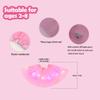 4 Pcs Pink Girls Light up Tutu Skirt Light Up Dancing Skirt Tulle Ballet Dress Up,3 Layered Sparkly Party Tutu Costume for 2-8 Year view 4