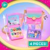 Barbie Trend Lights and Sounds Phone Set, 4-Pieces, Interactive Toy Phone, Toy Purse, Dress Up and Pretend Play, Kids Toys for Ages 3 Up by Just Play view 4