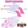 ArtCreativity Pink Cowgirl Holster and Western Toy Gun Set - Pink Toy Gun with Holster for Girls Cowgirl Costume, 2 Gun Toys, and Brown Western Belt - Cowgirl Accessories for Girls Halloween Costume view 2