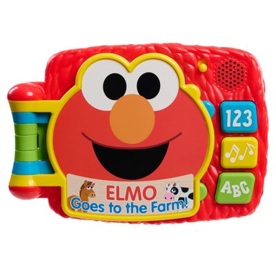 Sesame Street Elmos Lots to Learn 6.25 Inch Electronic Book, Learning and Education, Kids Toys for Ages 18 Month by Just Play