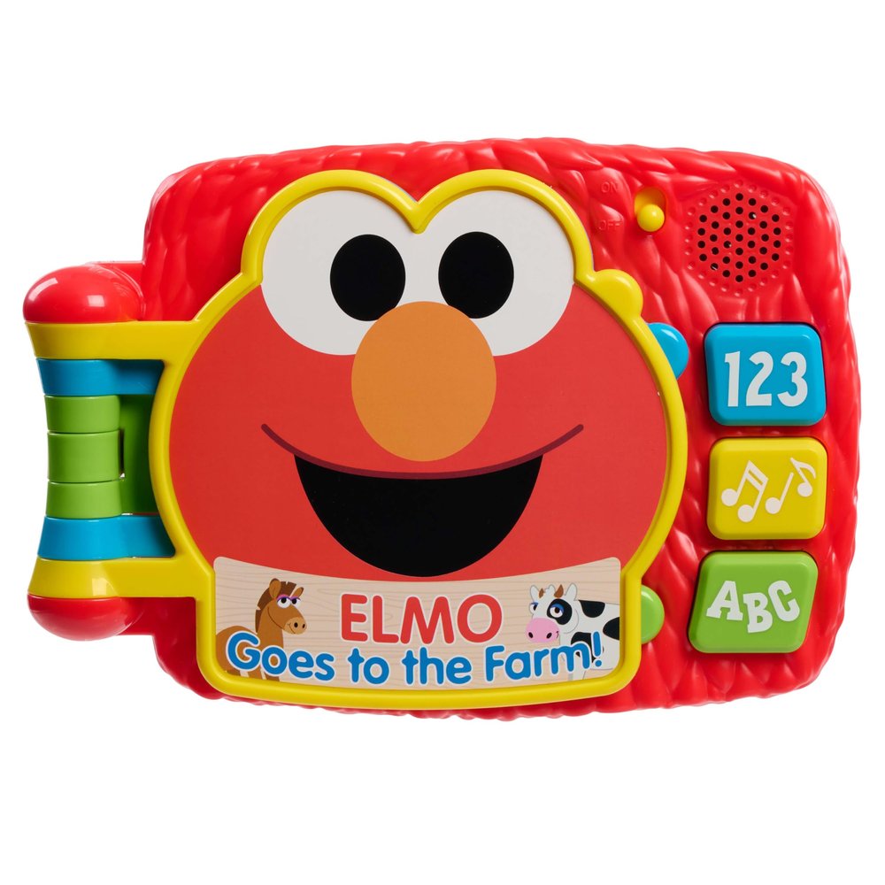 Sesame Street Elmos Lots to Learn 6.25 Inch Electronic Book, Learning and Education, Kids Toys for Ages 18 Month by Just Play