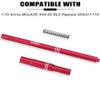 GLOBACT Aluminum Center Slider Driveshaft Set for ARRMA 1/8 Mojave 4X4 4S BLX Upgrade Parts Replace ARRMA ARA311170 (Red) view 2