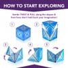 Duomoto Magnetic Transforming Cube - Shape Shifting Double Creativity Puzzle w/ 96 Rare Earth Magnets - Transforms Into Over 100 Shapes - by Fun in Motion Toys - Creators of Shashibo & Cubendi view 4