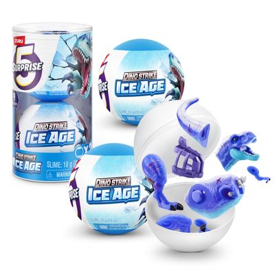 5 Surprise Dino Strike Ice Age (2PK) by ZURU UNbox Surprise Dinosaurs, Trucks,Helicopters, Slime and More